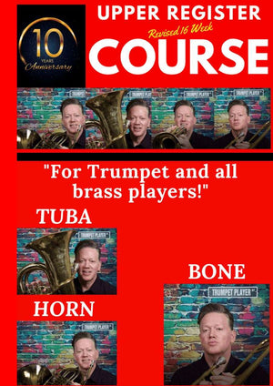 Complete DVD Set - Revised 2019 Upper Register Course - ONLY for current and past students! - Trumpetsizzle